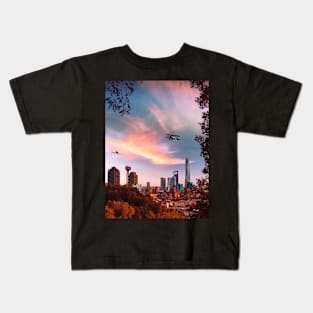 Planes Over The City Kids T-Shirt